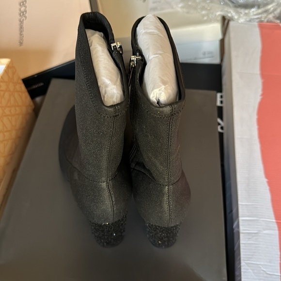 Badgley Mischka Jovanna Glitter Block Heel Bootie - Picture 5 of 5